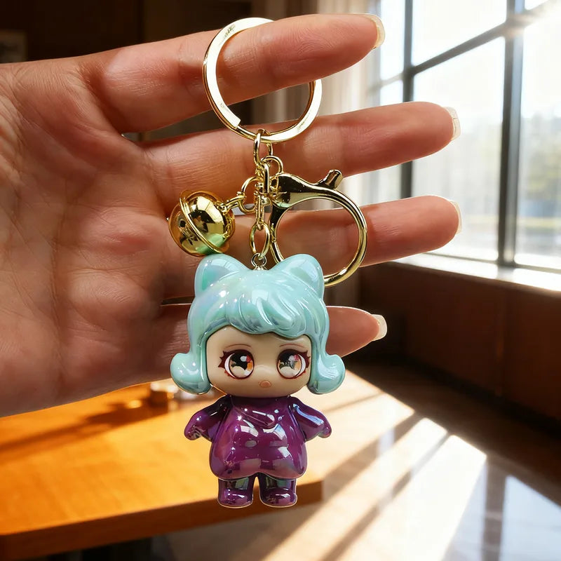 Cute Couple Acrylic Keychain