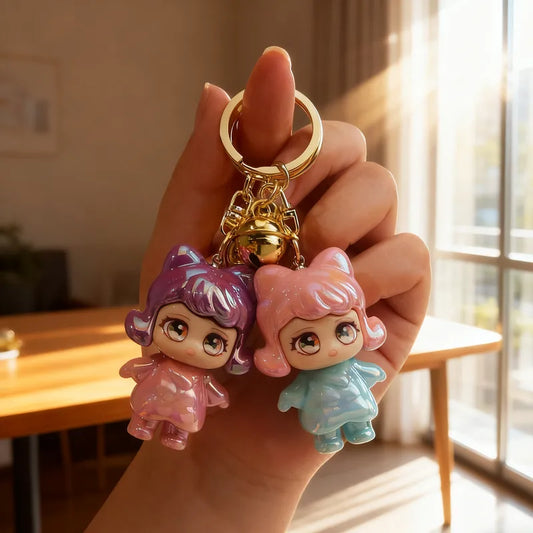 Cute Couple Acrylic Keychain