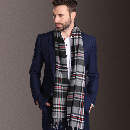 Men's Tartan Winter Shawl Scarf