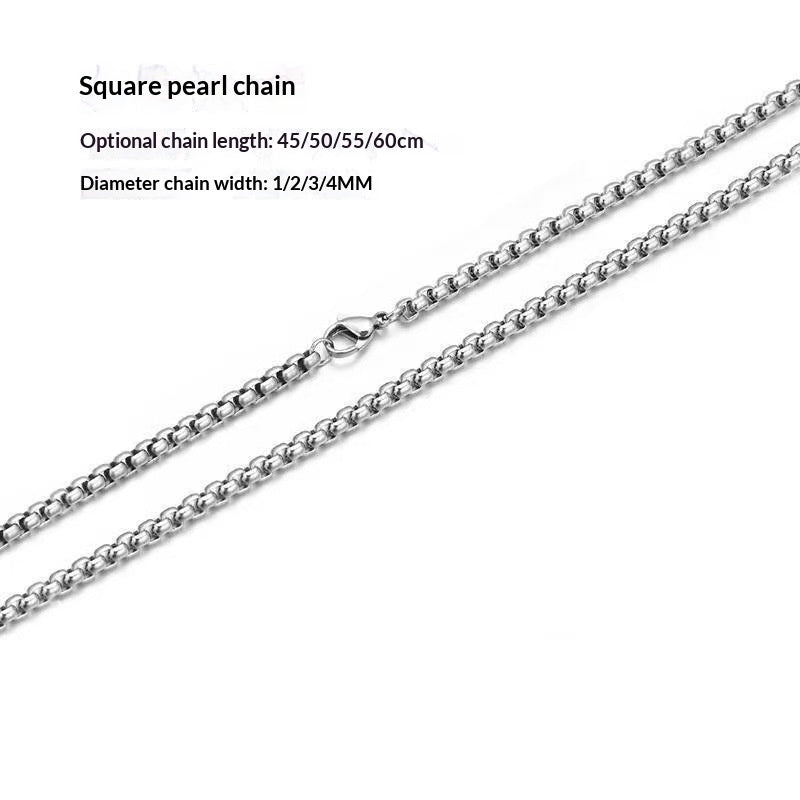 Stainless Steel Chain Men's Versatile Necklace