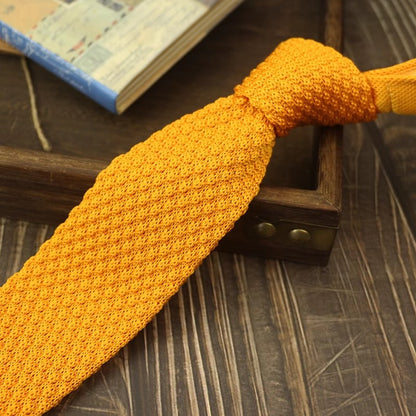 Narrow Woolen Knitted Tie