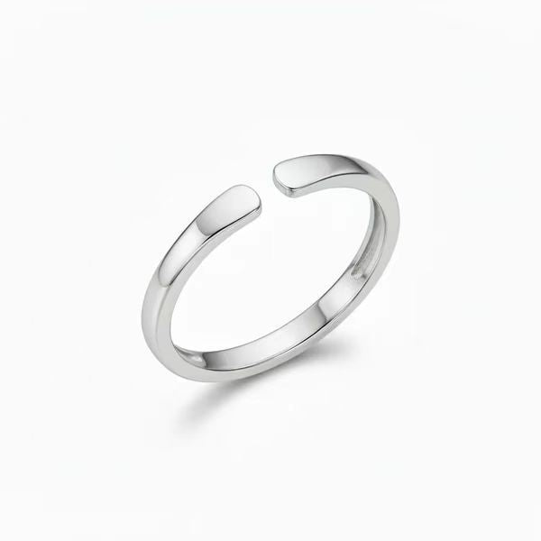 Stainless Steel Ring With A Simple Opening For Promotional Gifts