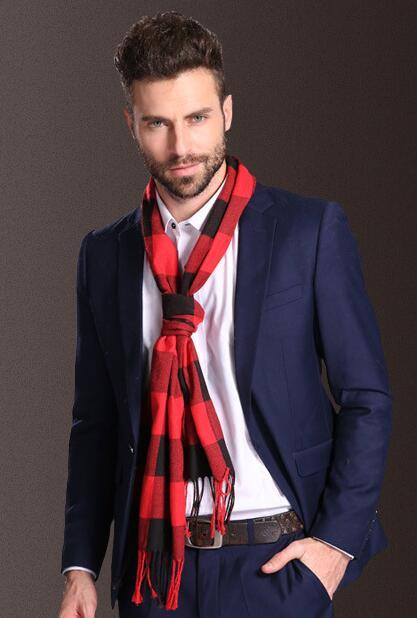Men's Tartan Winter Shawl Scarf