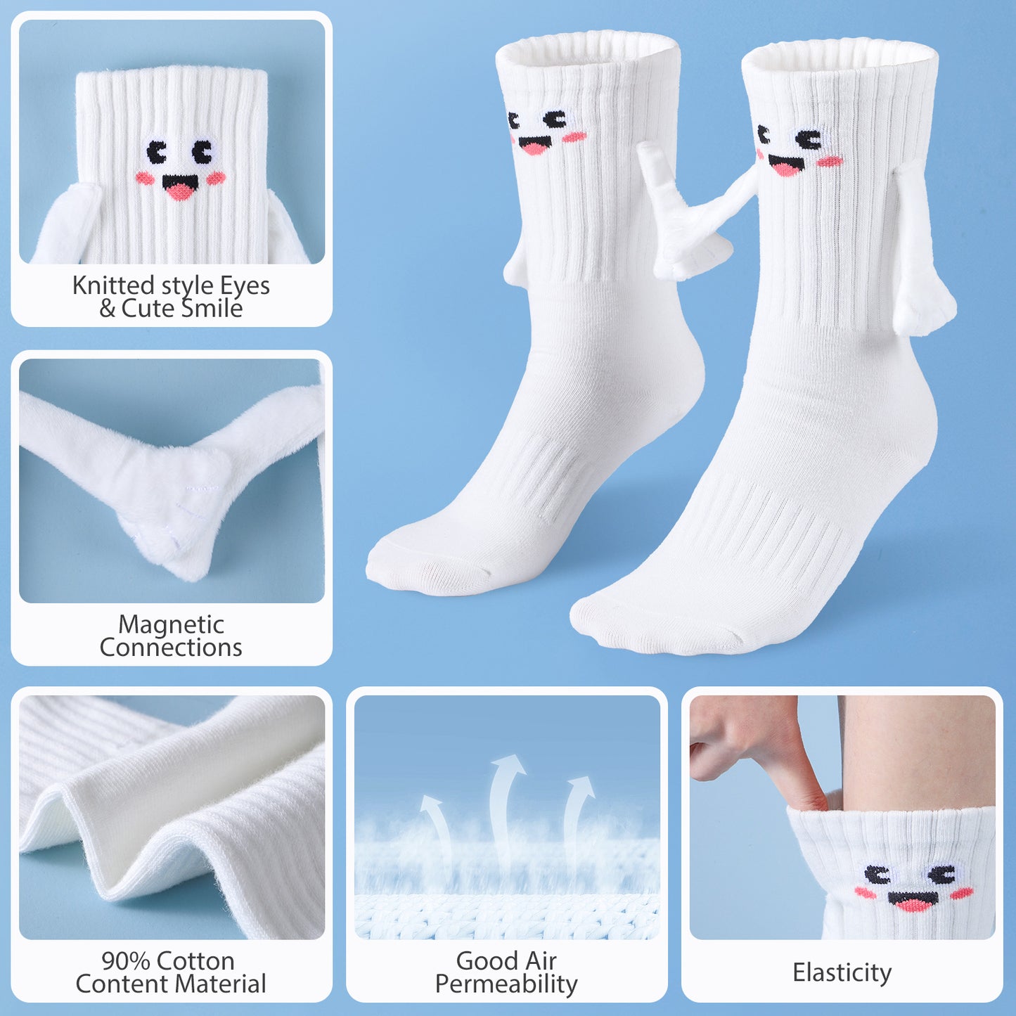 Family Magnetic Hand Holding Socks