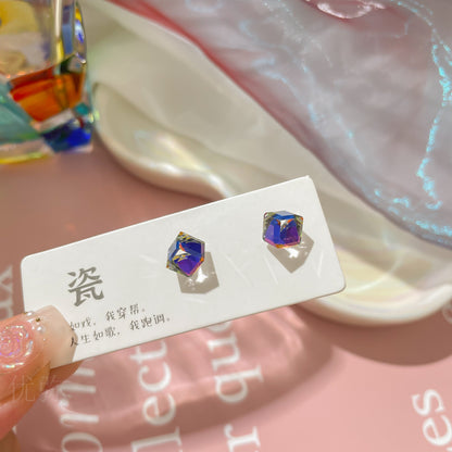 Iridescent Ear Cuff Fashionable Womens Earrings