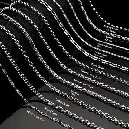 Stainless Steel Chain Men's Versatile Necklace
